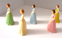 Vintage Debutante Formal Dress Gloves MCM Birthday 60s Cake Topper Hong Kong 3″