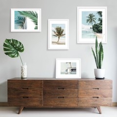 12×18 Picture Frame Set of 5, White Poster Frame, Display Pictures 11 x 17 wi…