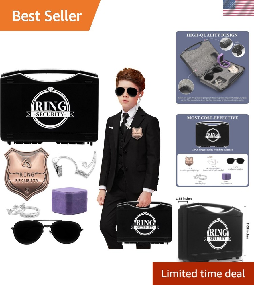 Ring Bearer Security Box Gifts Ring Security Wedding Set Accessory, Include A…