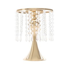 Gold Acrylic & Iron Flower Stand Set 10 PCS Tabletop 10.23 in Tall