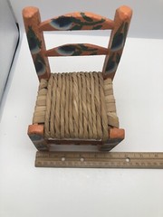 7 .5 Inch Tall Small Wood Doll Toy Or Prop Chair