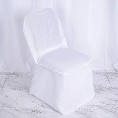 100 pcs White POLYESTER BANQUET CHAIR COVERS Wedding Reception Party Decorations