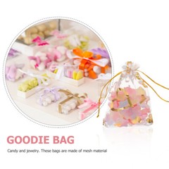 100pcs Jewelry Pouches Small Gift Bags Drawstring Gift Bags Candy Pouches for