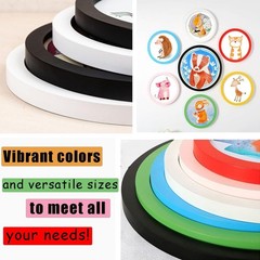 Colorful Round Photo Frames for Wall Mounting Display or Table Mounting Pictu…