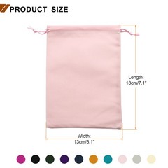 20pcs Velvet Gift Bags 5.1″ x 7.1″ Drawstring Jewelry Pouches, 10 Colors