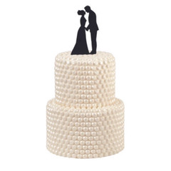 Couple Silhouette Cake Pick