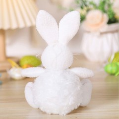 Easter Bunny Plush Yellow Pink 19 12 7cm Polyester Stuffed Toy Decoration Pair