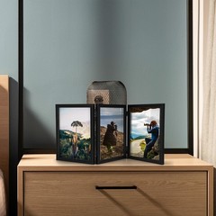 Sintuff 8 x 10 Picture Frames Hinged Fold Photos Frame Collage Vertical with …