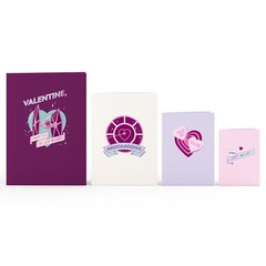 Lovepop Valentine Pop-Up Card for Her and Him – 4 pcs Star Wars 3D Greeting C…