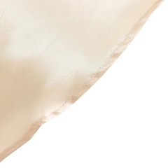 Balsa Circle Beige Satin Round Tablecloth 132 in for 132″ (Round),