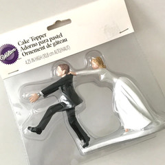 Wilton Wedding Cake Topper Figurine Humorous Reluctant Groom Comical 4.25″ H New
