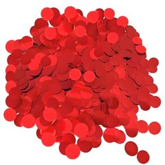 Metallic Foil Confetti 8000 Pcs Shiny Round Table Confetti for Fill Balloon Red