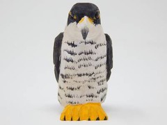 Falcon Hawk Cake Top Bride Groom Love Bird Wedding Engagement Carved Wood Statue