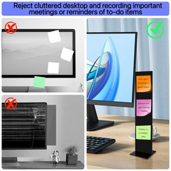 Detachable Acrylic Monitor Memo Board & Message Holder by Black