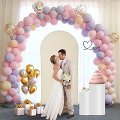 Versatile Gold Metal Wedding Arch 7.2×3.9FT – Perfect for Indoor/Outdoor Events