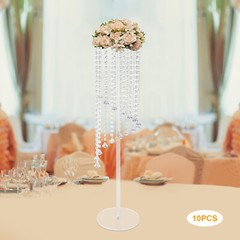 10* Crystal Flower Stand Wedding Centerpieces For Tables 80cm Tall Flower Stand~