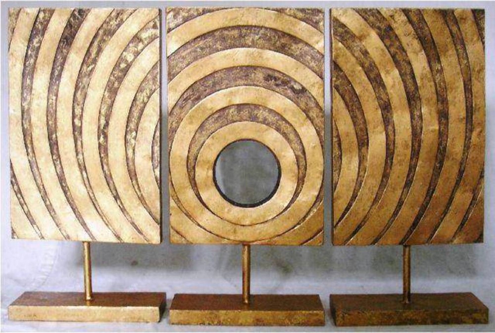 Tabletop Centerpiece in Italian Gold, Three Pieces