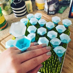 Ring Shaped Fillable Wearable Shot Cups Opening Lids Bachelorette Wedding Party