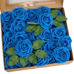 Artificial Foam Roses 25/50pcs Realistic Flower for Wedding Box DIY Decor