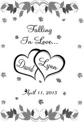 10 Personalized Fall Leaf Wedding Anniversary Vellum Luminaries Centerpieces