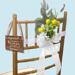 Wedding Memorial Sign for Chair – Reserved Seating Signs for father of the Gr…