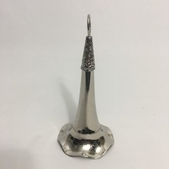 Vtg Silverplate Tussie Mussie Flower Holder Nosegay Bridal Wedding Bouquet 7.5”