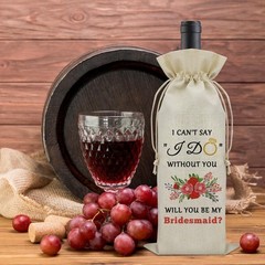 Bridesmaid Gifts for Wedding Day Wine Bag