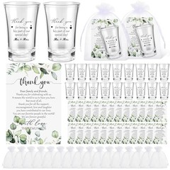 Sets Wedding Favors for Guests Wedding Shot Glasses Acrylic 100 Thank You