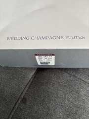 Vintage Royal Limited Wedding Bell Champagne Flutes 9.5” Tall, Original Box