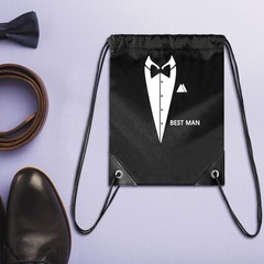 12 Pieces Groomsman Gift Bags for Wedding Include 1 Best Man and 11 Groomsman Pr