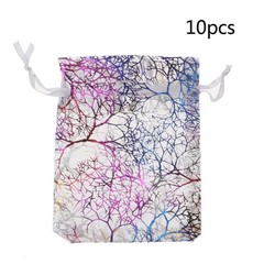 10pcs/Lot Drawable Snowflake Organza Packaging Bags 7x9cm 9x12cm 10x15cm