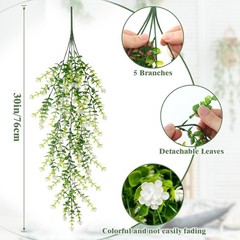 Artificial Plant Fake Eucalyptus Wall Hanging Flower Wedding Garden Home Decor