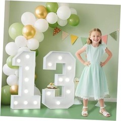 2.3FT 13 Marquee Numbers, 13 Light up Numbers 13th Birthday Number 13