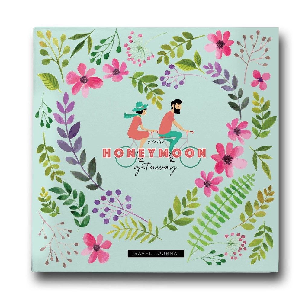 Honeymoon Travel Journal, Record-Book Trip Together, 8 x 8 inches, Hardcover