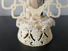 Vintage Wedding Cake Topper Coast Novelty Co. 1959 Mcm Made In U.S.A 8.25″ Tall