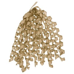 6 Count 6″ Large Curly Bows for Gift Wrapping Curling Ribbon Champagne Gold