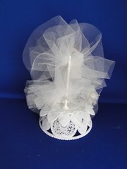 New Vintage Wilton Tender Love Wedding CakeTop, white coat, black pants 114-402