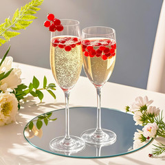 8 Pack 6″ Small round Mirror Centerpieces for Tables Decorations, 2MM Acrylic Ci