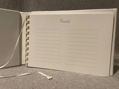 Cathy’s Concepts 3 Piece Wedding Bridal Set Guest Book Pen Holder & Ring Pillow