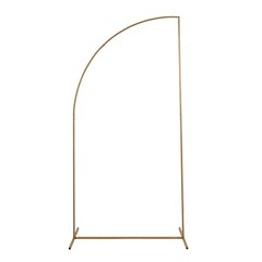 7 feet Gold Metal Floral Display Frame Half Moon Backdrop STAND Arch Party Event