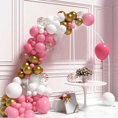 Set of 2 Metal Arch Background Stand, Wedding Arch Flower Frame for Decoration