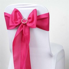 100 Polyester CHAIR SASHES Bows Ties Wedding Party Supplies Wholesale Discount