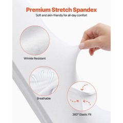 Uimoso 30PCS White Stretch Spandex Chair Covers for Events and Gatherings