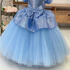 Pink Blue Glitter Tulle Rolls 6 Inch by 10 Yards Sequin Tulle Fabric Ribbon for
