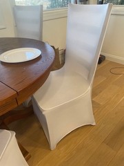 VEVOR Chair Decoration Cover – White (1 Pcs