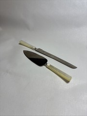 Hallmark Wedding Cake Cutting Set Stainless Steal Pearl Like Handles Japan