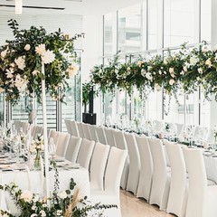 10 White Spandex Chair Cover Stretch Fit Wedding Reception Party Banquet Decor