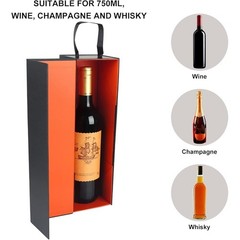 High Quality Magnetic Wine Gift Box Elegant Cardboard Holder Weddings Birthdays