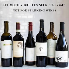Wine Stoppers Vacuum with Pump, Keep Fresh for 1 Pump+4 Stoppers, Black