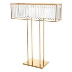 2pcs Crystal Flower Stand Rectangular Wedding Gold Centerpieces Stand 90*70cm